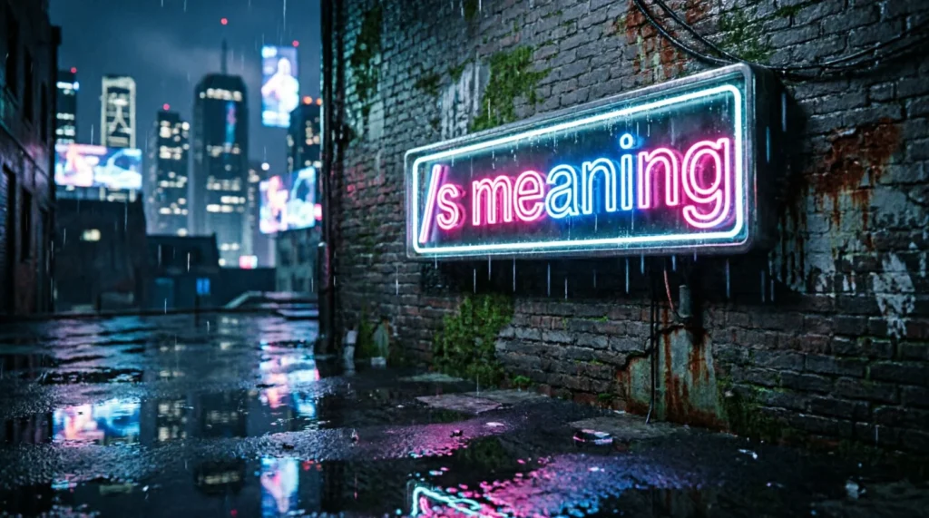 What Does /s Mean?