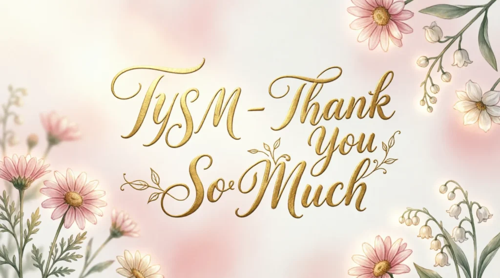 What Does TYSM Mean?