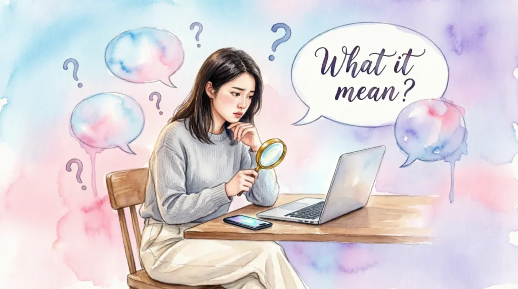 Simple Meaning of “What It Mean”